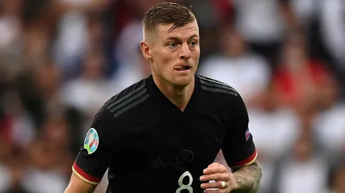 Toni Kroos en partido con la selección de Alemania.