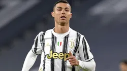 Cristiano Ronaldo en acción de juego con Juventus.