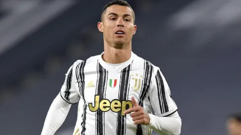 Cristiano Ronaldo en acción de juego con Juventus.