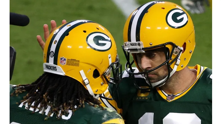 Aaron Rodgers y Davante Adams.