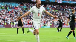 Festejo de gol de Harry Kane con Inglaterra.