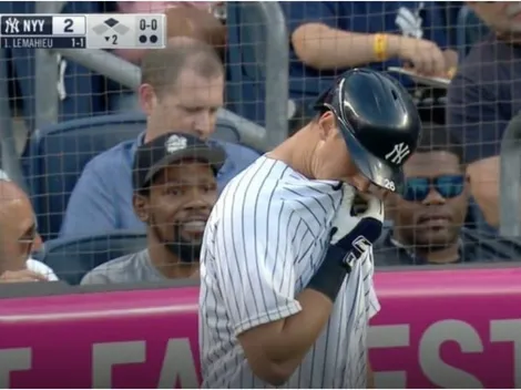 Pitcher vomitó en el Angels vs Yankees con Kevin Durant en primera fila