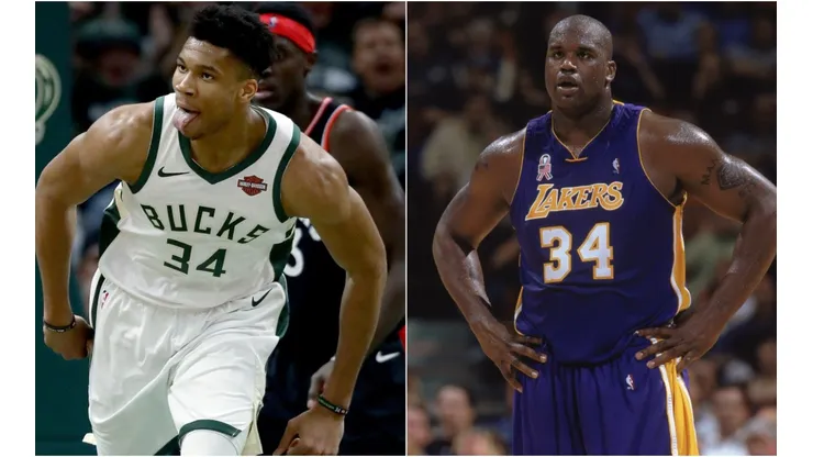 Giannis y Shaq, bestias en la pintura.