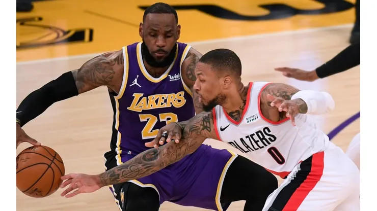 Damian Lillard y LeBron James