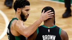 Jayson Tatum y Jaylen Brown