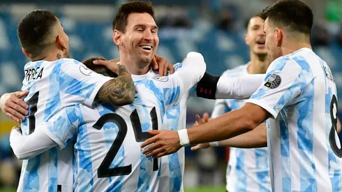 La felicidad absoluta de los jugadores argentinos.