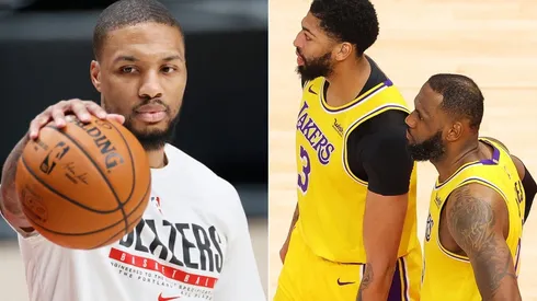 Damian Lillard, LeBron James y Anthony Davis