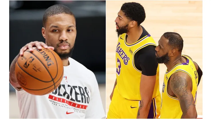 Damian Lillard, LeBron James y Anthony Davis