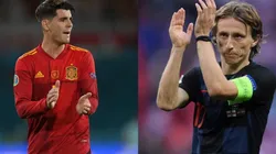 Álvaro Morata y Luka Modric, referentes de España y Croacia en la Euro.