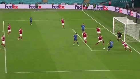 Video: Chiesa controló de pecho, hizo pasar a uno y marcó un golazo para Italia