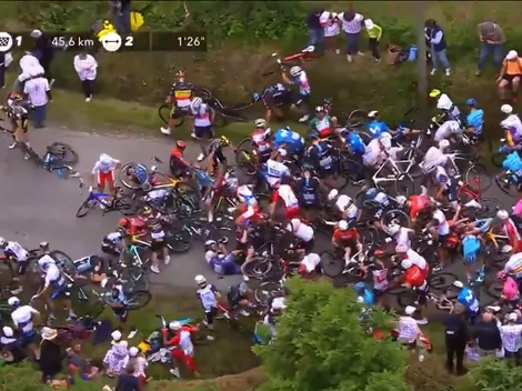 Caos en el Tour de Francia: se produjeron dos duras caídas múltiples