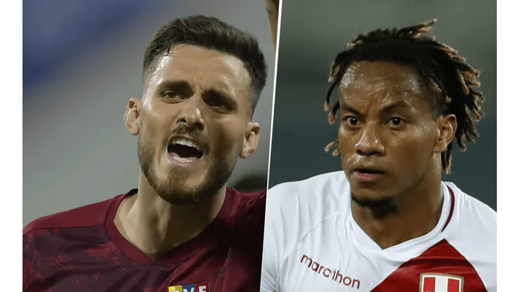 Venezuela pierde ante Perú con gol de André Carillo (Fotos: Getty Images).