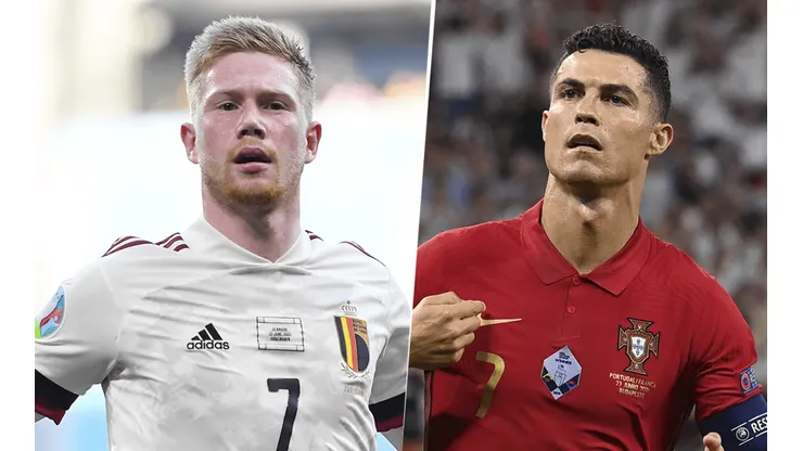 Bélgica vs. Portugal por los octavos de final de la Eurocopa. (Getty Images)