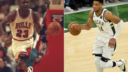 Michael Jordan y Giannis Antetokounmpo