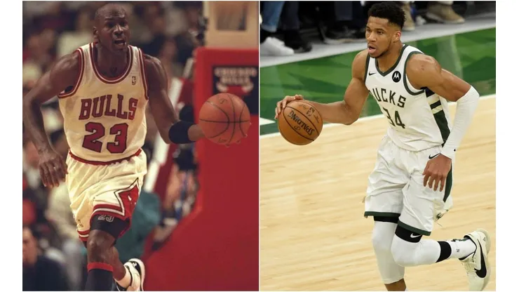 Michael Jordan y Giannis Antetokounmpo