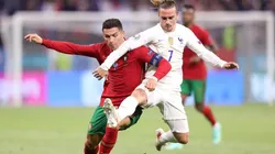 Cristiano Ronaldo y Antoine Griezmann durante la Eurocopa.