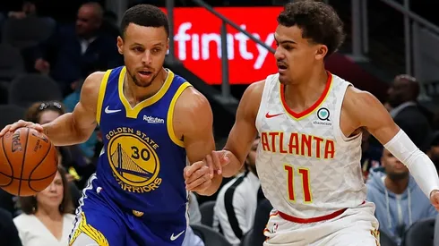 Stephen Curry y Trae Young
