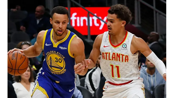 Stephen Curry y Trae Young