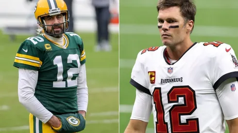 Aaron Rodgers y Tom Brady