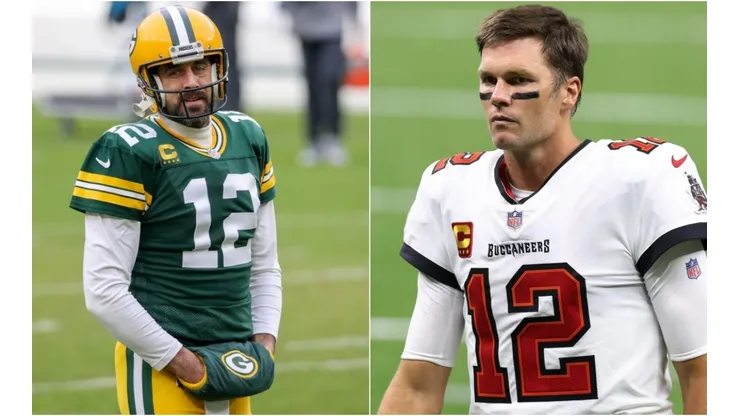 Aaron Rodgers y Tom Brady