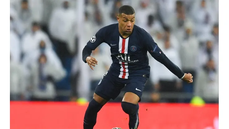 Kylian Mbappé, jugador de PSG frente a Real Madrid.