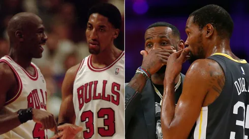 Michael Jordan, Scottie Pippen, LeBron James y Kevin Durant