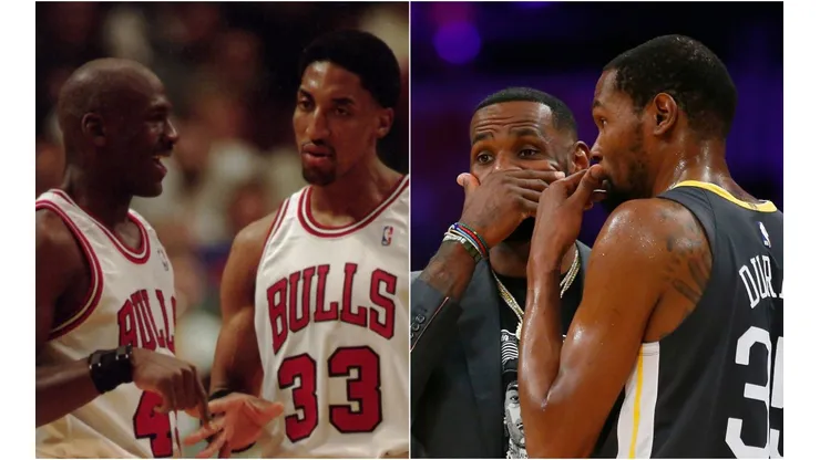 Michael Jordan, Scottie Pippen, LeBron James y Kevin Durant