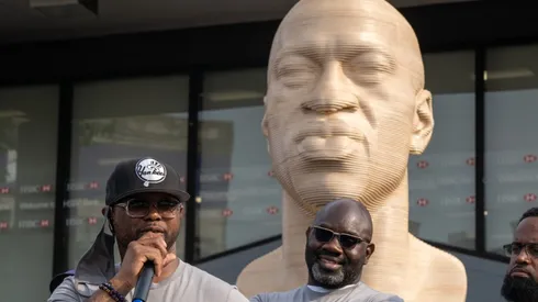 Estatua de George Floyd en Brooklyn (Foto: Getty)