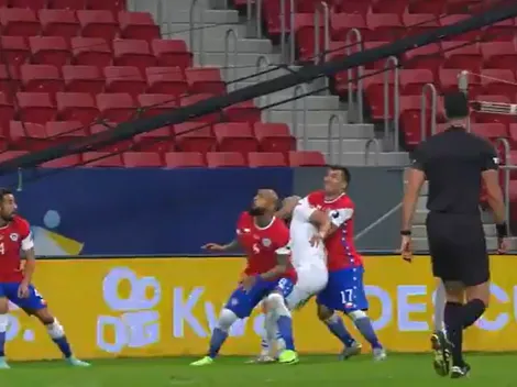 Más problemas para Medel: hizo un penal infantil y Almirón puso el 2-0 de Paraguay