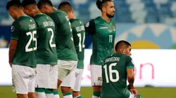 Selección de Bolivia en partido contra Uruguay.