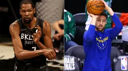 Kevin Durant y Klay Thompson