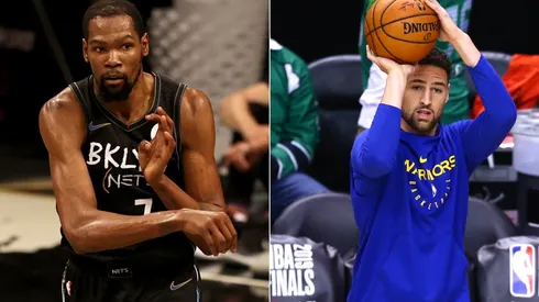 Kevin Durant y Klay Thompson