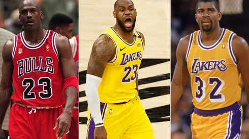 Michael Jordan, LeBron James y Michael Jordan