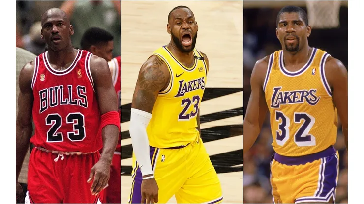 Michael Jordan, LeBron James y Michael Jordan