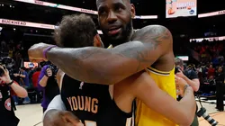 Trae Young y LeBron James (Foto: Getty)