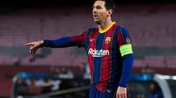 Lionel Messi en un encuentro con Barcelona.