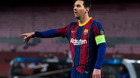 Lionel Messi en un encuentro con Barcelona.