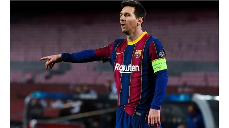 Lionel Messi en un encuentro con Barcelona.
