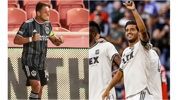 Javier Hernández y Carlos Vela