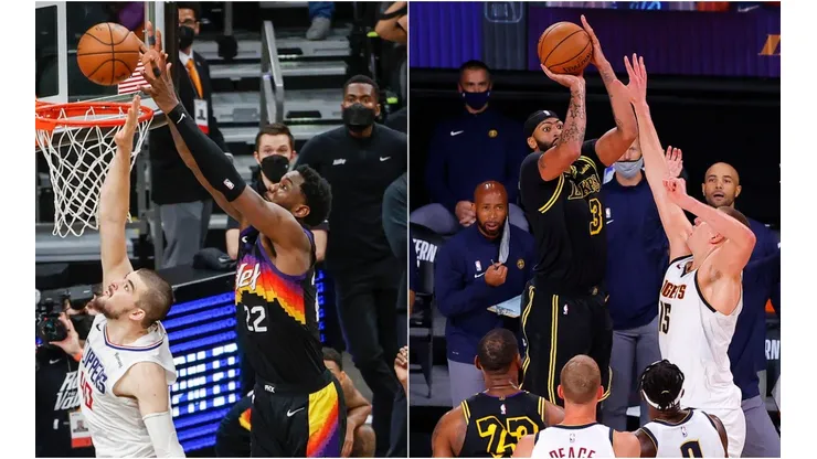 Los tiros de Ayton y Davis.