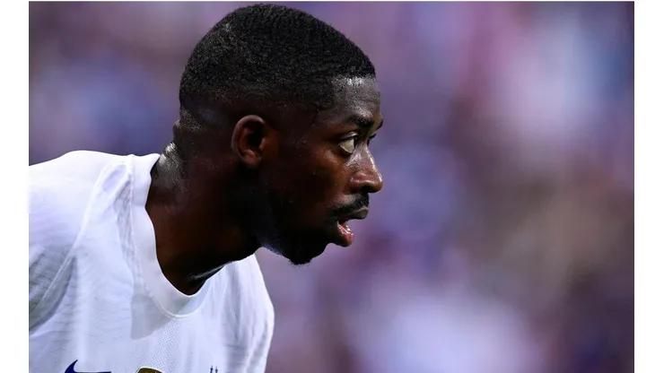 Ousmane Dembelé en un encuentro con Francia.