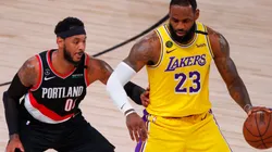 LeBron James y Carmelo Anthony.