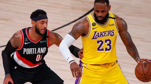 LeBron James y Carmelo Anthony.