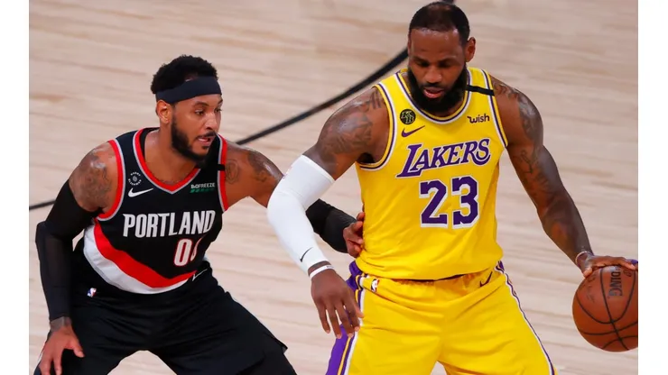 LeBron James y Carmelo Anthony.
