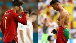 Álvaro Morata y Cristiano Ronaldo, caras visibles del momento de España y Portugal en la Eurocopa.