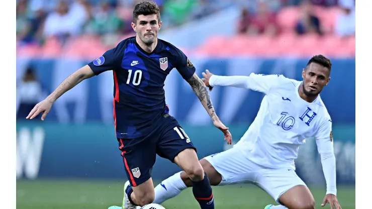 Christian Pulisic con Estados Unidos ante Honduras