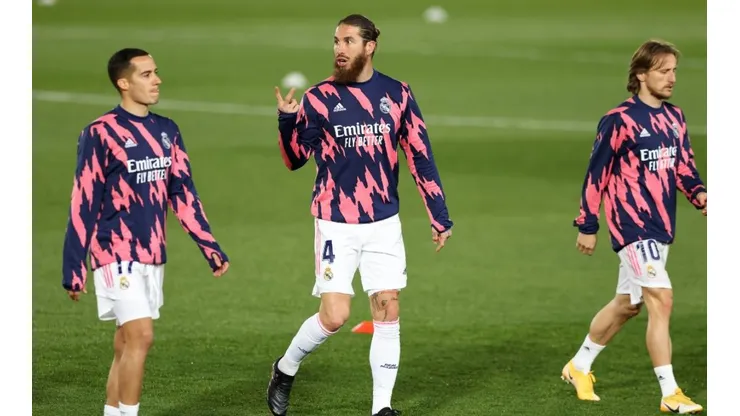 Sergio Ramos y sus compañeros en Real Madrid.