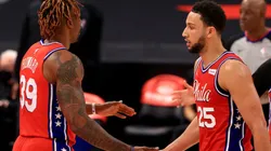 Ben Simmons y Dwight Howard.