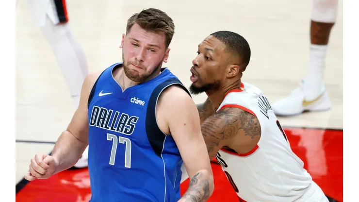 Luka Doncic y Damian Lillard