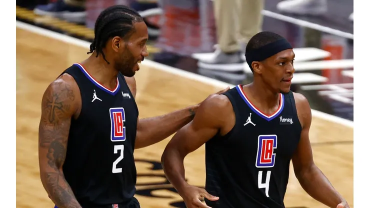 Kawhi Leonard y Rajon Rondo